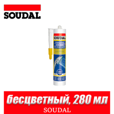 Санитарный силиконовый герметик Soudal 280 мл (прозрачный)